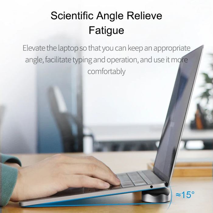 Magnetic Portable Laptop Stand & Cooling Pad — Aluminium, Skidproof