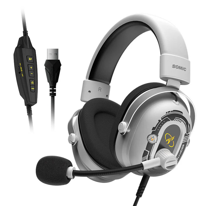 Commander G Series - 7.1 Surround Sound Gaming Headset för PC, PS5, PS4, Xbox och mer