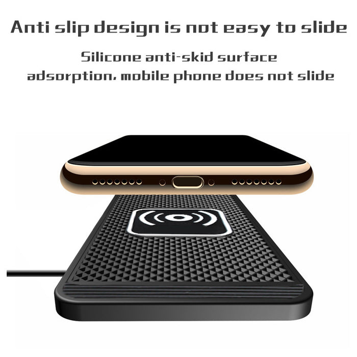 15W Wireless Car Charger Pad – Qi Fast Car Phone Charger for iPhone 11–15 & Android