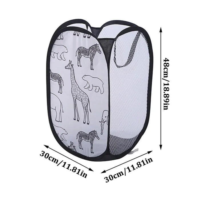 Polyester Mesh Laundry & Storage Basket 30 x 30 x 48 cm – White or Black