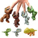 Mini Cartoon Tyrannosaurus Finger Dinosaurs — Plastic Finger Puppets (5/10/20)