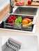 Adjustable Stainless Steel Extension Sink Rack — Foldable Dish & Fruit Drainer