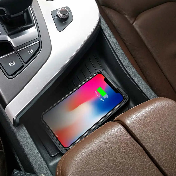 Wireless Car Charging Pad for iPhone 16/15/15 Pro Max, 14–X & Samsung S24/S23 — Silicone Pad, 15W Fast Charge