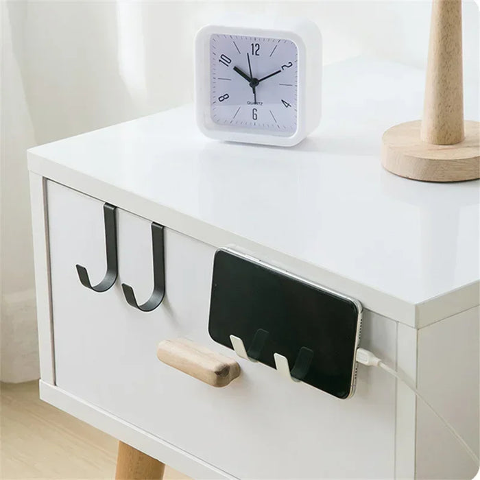 S-shaped Metal Over-Cabinet Door Hooks — Multi-purpose Kitchen & Bathroom Storage