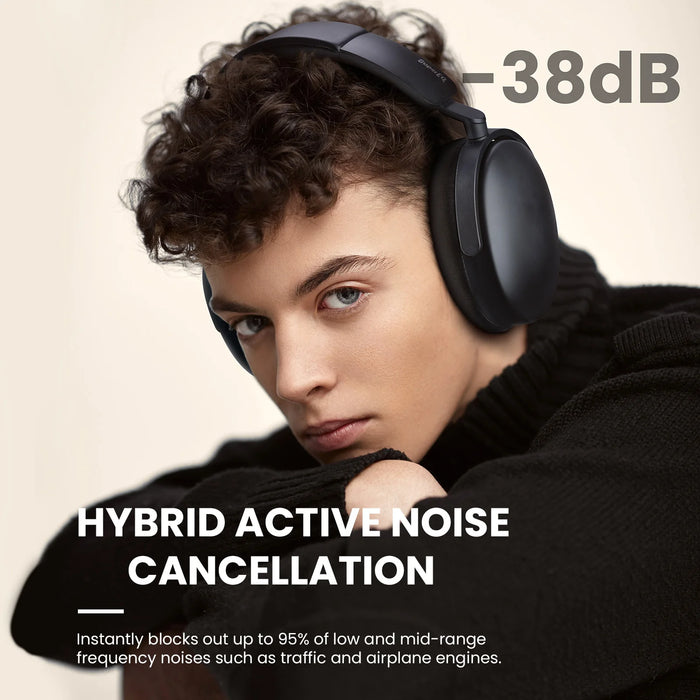 Oneodio SuperEQ A200 - Wireless Bluetooth 5.4 Headphones with Hybrid Active Noise Canceling and Hi-Res Audio - Perfect Over-Ear Headset Featuring 6-Mic AI ENC for Acoustic Enthusiasts