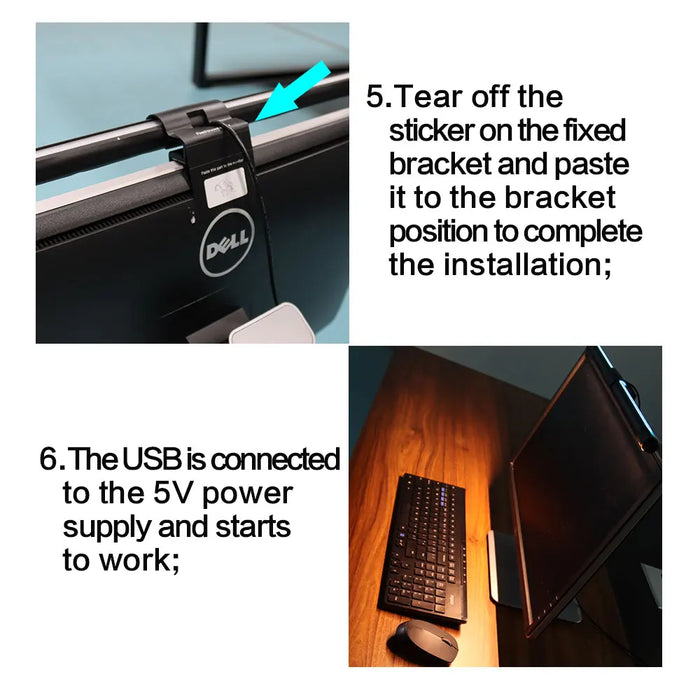 CCT USB Monitor Light Bar — Eye‑Care Screen Lamp for Desk & Study (30cm CCT or 44cm CCT‑RGB)