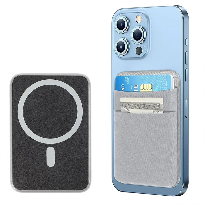 MagSafe Elastic Lycra Phone Card Holder — Fits iPhone 16/15 Pro Max & MagSafe Android