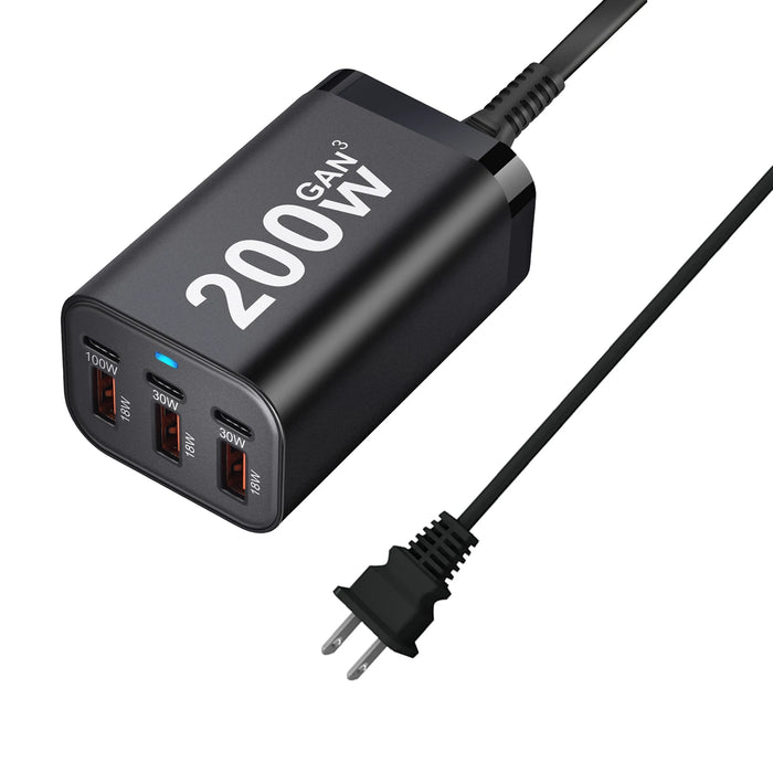 6-Port USB-C GaN Fast Charger – Up to 100W Single‑Port, PD & QC
