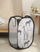 Polyester Mesh Laundry & Storage Basket 30 x 30 x 48 cm – White or Black