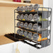 Slide Spice Rack Organizer — 2- or 4-Tier Pull-Out Metal Spice Drawer for Kitchen & Dining