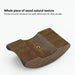 Black Walnut Wood and Aluminium Headphone Stand — Solid Metal Base Desk Headset Holder