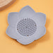 Silicone Lotus Soap Dish with Drain — Single Bathroom Soap Holder