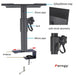 XP-07 Universal Height-Adjustable Speaker Stands (Pair) — 260–360mm, 360° Rotating Clamp Mount
