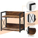 2-Tier Wood & Metal Spice Rack — Countertop Shelf Organizer