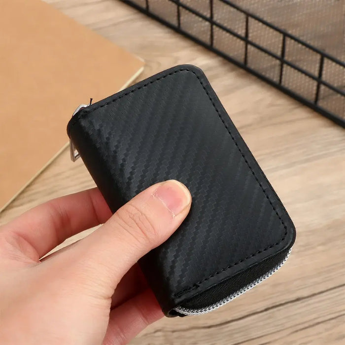 RFID Key Fob Signal Blocker Pouch — Faraday Car Key Case (Black)