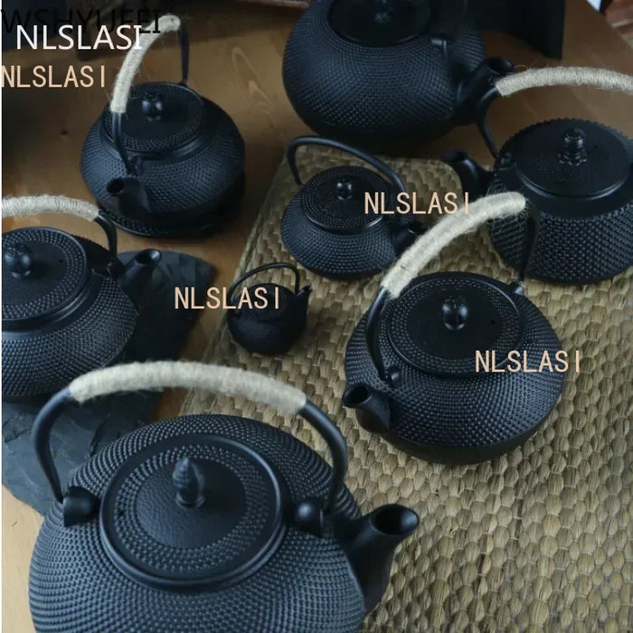 Cast Iron Teapot with Stainless Steel Mesh Filter — Induction Ready