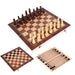 3-in-1 Travel Board Game Set – Chess, Checkers & Backgammon with Dice
