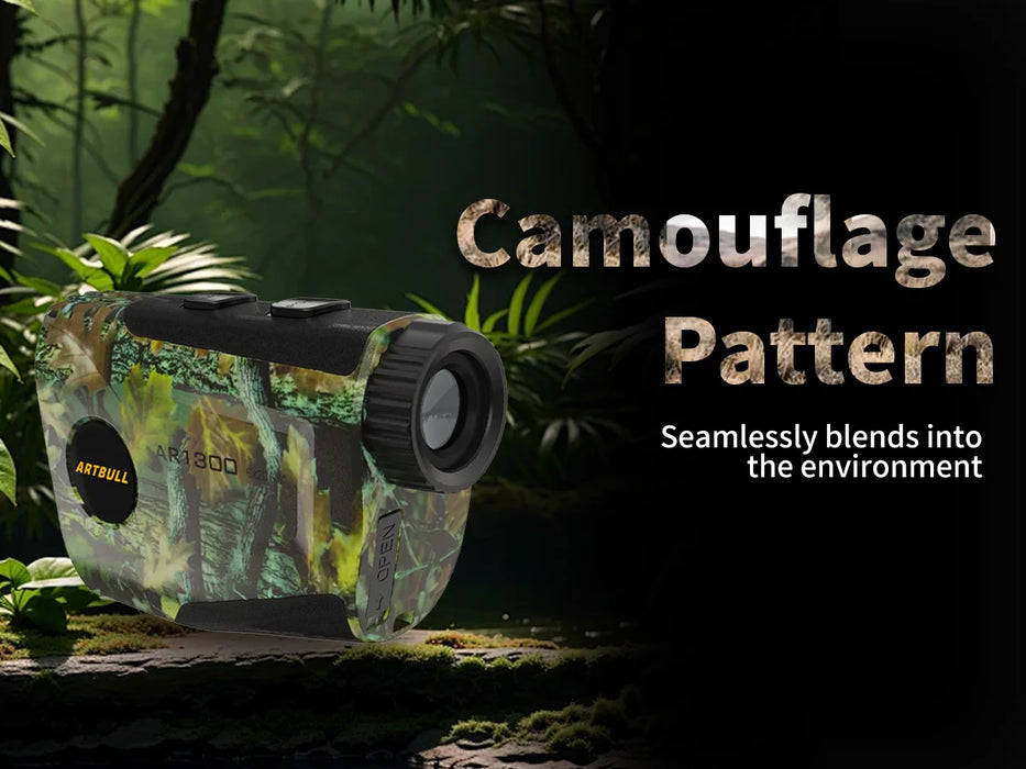 Camouflage Rechargeable Laser Rangefinder for Hunting, Golf and Outdoor – 5 Modes