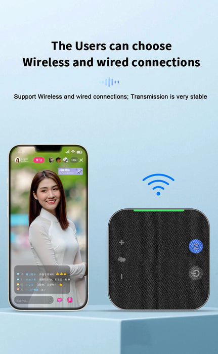 4x Omnidirectional Microphones Wireless Conference Speakerphone — USB & Bluetooth for PC/Laptop