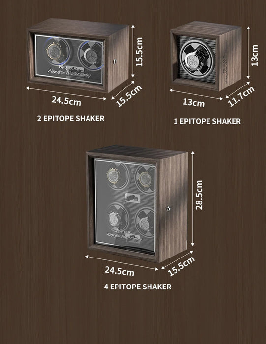 Wooden USB Watch Winder for Automatic Watches — Silent Mabuchi Motor
