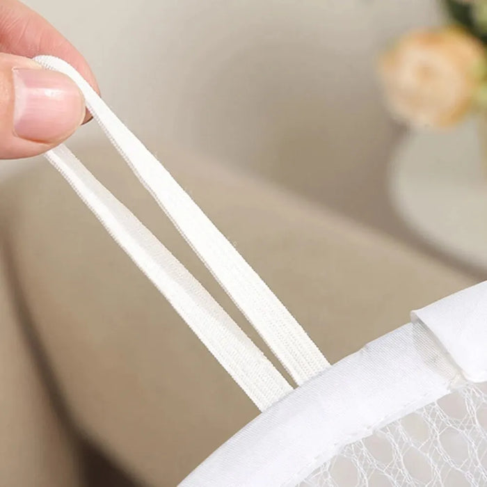 Polyester Mesh Laundry & Storage Basket 30 x 30 x 48 cm – White or Black