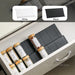 4‑Pack Adjustable Drawer Spice Racks — Tiered Kitchen Spice Organiser (Black or White)