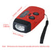 Emergency Solar & Hand‑Crank Radio with 2000mAh Power Bank, LED Torch & AM/FM