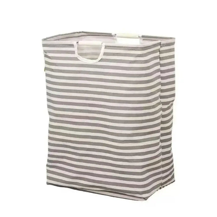 Collapsible Cotton Laundry Hamper with Handles — Large Capacity