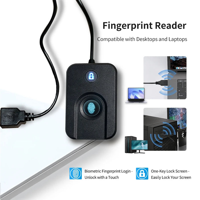 USB Fingerprint Reader for Windows Hello — Secure Biometric Sign-in for Windows 10/11