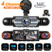 4‑Channel Dash Cam with 170° Front Lens, Night Vision & 24/7 Parking Monitor