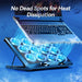 Laptop Cooling Pad with 12 Quiet Fans — 12–17.3‑inch Cooler Stand with Dual USB & Phone Holder
