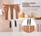 Acacia Wood Magnetic Knife Block – Kitchen Knife Rack with Strong Magnets