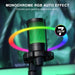 AmpliGame RGB USB Gaming Microphone A2 — Condenser with Light‑touch Mute & Tripod