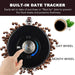 Airtight Stainless Steel Coffee Canister 22oz (1800ml) with Scoop — Black