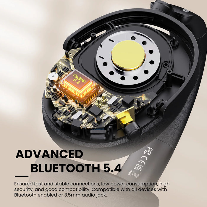 Oneodio SuperEQ A200 - Wireless Bluetooth 5.4 Headphones with Hybrid Active Noise Canceling and Hi-Res Audio - Perfect Over-Ear Headset Featuring 6-Mic AI ENC for Acoustic Enthusiasts
