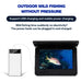 Portable 4.3in Fish Finder with 1080P Camera, 220° Wide Angle & Night Vision