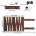 Travel Chess & Backgammon Set — Roll-Up Board with Stones & Dice