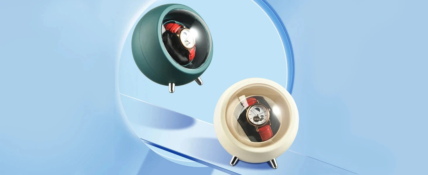 Single Automatic Watch Winder — Compact Rotating Desktop Winder