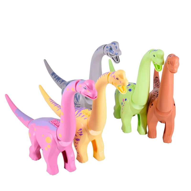 MOC Jurassic Brachiosaurus Building Kit — Small ABS Bricks Dinosaur Model (compatible)