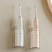 Wall‑Mounted Electric Toothbrush Holder — Clear Plastic Storage Rack