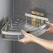 Aluminium Corner Bathroom Shelf – Adhesive Triangle Shampoo Holder (Silver, 2pcs)