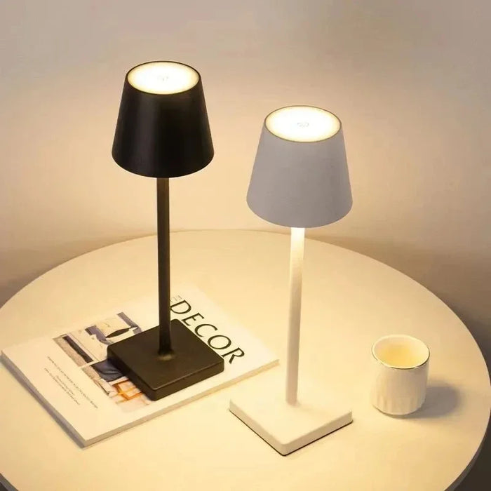 LED Desk Lamp - Usb Rechargeable, Waterproof, Wireless Touch for Bar, Restaurant, Hotel Bedroom - Ideal Table Ambiance Lighting Solution for Hospitality Industry