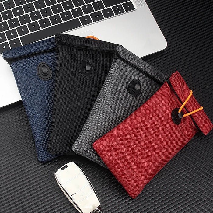 Faraday Car Key Signal-Blocking Case — RFID Privacy Pouch, 17 x 9.5 cm