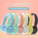 Y08 Macaron Wireless Bluetooth Headphones with Mic — Stereo Headband for Kids & Gaming