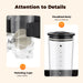 3L Wall‑Mounted Double Cereal Dispenser — Black with Measuring Cups