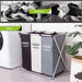 Foldable Waterproof Laundry Hamper — Large Oxford Storage, 1 or 3-Grid Options (Black/Grey)