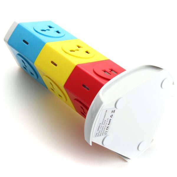 Rotating Usb Multi Device Alardor 250V Rotating 3-Tier Socket Power Strip - USB Charging Panel ...