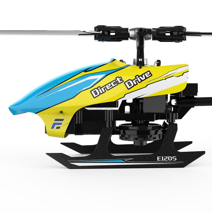 Eachine E120S - 2.4G 6CH 3D6G Brushless Direct Drive Flybarless RC Helicopter with FUTABA S-FHSS Compatibility - Perfect for Enthusiasts and Advanced Pilots - Shopsta EU