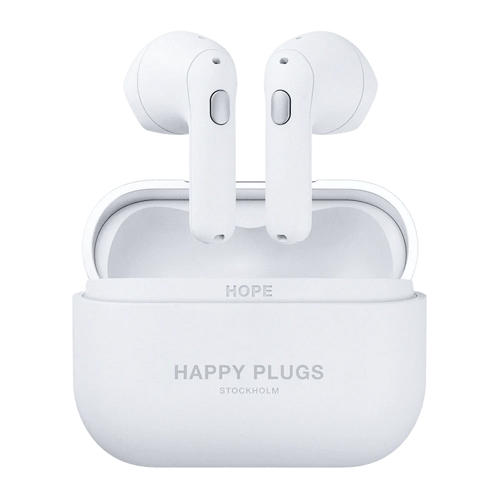 Happy Plugs Hope True Wireless Bluetooth Earbuds - White - Shopsta EU