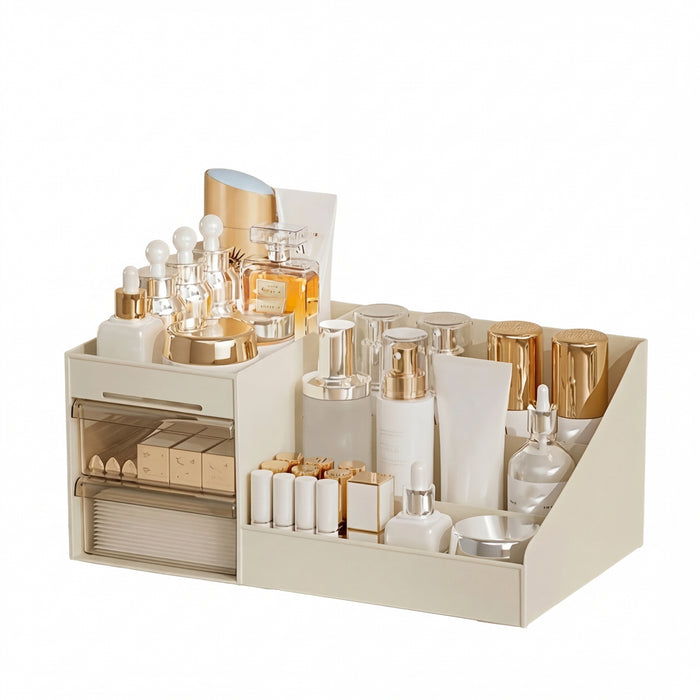 Makeup Organiser with Drawers — Cosmetic Storage for Dresser, Vanity & Bathroom Countertop
